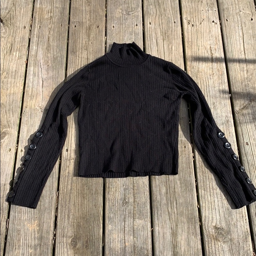 black turtle neck